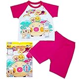 アンパンマン アンパンマン号 パン工場 半袖パジャマ ANPANMAN 男の子 女の子 j-sa2660 100cm ピンク
