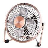 Glamouric usb扇風機 卓上扇風機 レトロ 無段階風量調節 4インチ ミニ扇風機 デスクファン 静音 パワフル 上下回転 オシャレ