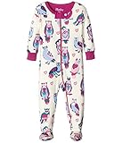 [ハットレイ] Hatley Kids ガールズ Happy Owls Footed Coverall (Infant) ワンピース Natural 12-18 Months [並行輸入品]