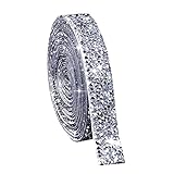 LIKENNY ラインストーン シール カー イプクリスタル ステッカー 手芸材料 デコレーションシール 自己粘着 DIY素材 キラキラシール 衣類飾り ダイヤモンド 車 スマホ 長約91cm ﻿