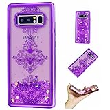 Galaxy Note 8ソフトケース、SevenPandaグリッター液体保護ケースソフトシリコンカバーSamsung Note 8スリムスーパー軽量ソフトシェル携帯電話ケース保護ケースポーチスクラッ