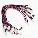 Kesoto 10本 JST-XH3S リポバランスワイヤー延長コード　延長充電ケーブル　 電子部品　22cm　安定性　実用的