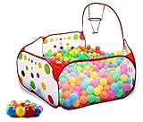 Sayhi Toy Play Tent 59 inches Foldable Baby Ball Pit Kids Playpen Children Play Pool Hexagon Polka D