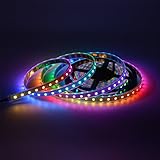 mokungit apa102-c個別にアドレス可能なマジックカラーLEDストリップdc5 V 16.4ft 60leds/m ブラック