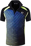jeansian メンズ スポーツ アウトドア クイックドライ 半袖ポロTシャツ トップス LSL195 US サイズ: Small