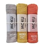 【 コンテックス】 MOKU ＜59515-90＞ フェイスタオル Mサイズ3本セット (グレー・イエロー・オレンジ）