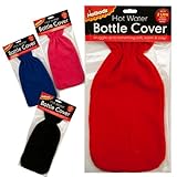 PINK SAFE 2L 2 LITRE HOT WATER BOTTLE SOFT SNUGGLE COZY COVER COLD KIDS ADULTS WINTER by Guaranteed4