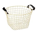 COCO WIRE HANDLE BASKET NO.03 IVORY