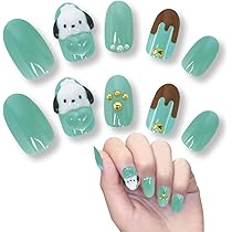 Amazon | サンリオ キャラクター ネイルチップ ポチャッコ 貼って剥が