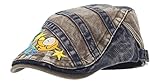 (コ-ランド) Co-land 帽子 ベビーキャップ キッズハンチング帽子 子供ハット 小柄 配色 ジーンズ風 ツバ付き 男児 男の子 お出かけ 紫外線対策 色1