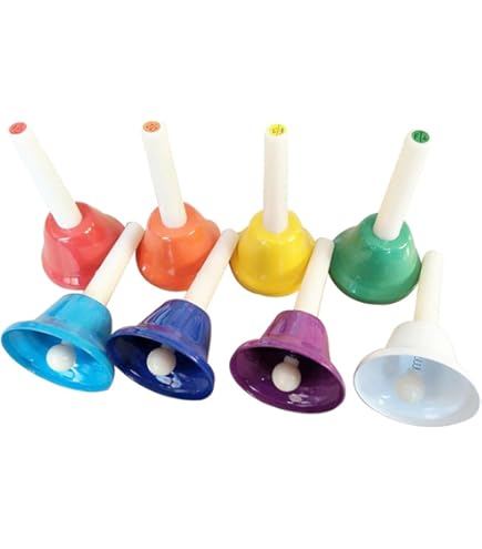 Amazon | Folpus ミュージックベル 8色セット ハンドベル ミュージック