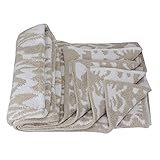 Kashwere カシウェア 国内検針済 Blanket - Queen クイーンブランケット Malt / White Damask モルト・ホワイトダマスク TB-02-128-90 [並行輸入品