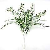 Lucky House(ラッキー ハウス)人工観葉植物 人工植物 シミュレーション白い草の蘭の壁掛け