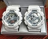 カシオ CASIO 腕時計 G-SHOCK メンズ レディース ユニセックス 男女兼用 ペアウォッチ 恋人たちのGショックペア　純正ペアケース入り ペア腕時計 ジーショック お揃い 双子コーデ ホワイト GA-110C-7AJF 国内正規品