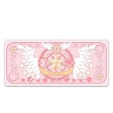 XINGYUNSHI カードキャプターさくら 木之本桜 マウスパッド 大型 おしゃれ 周辺 グッズ 滑り止め マウス用パッド キーボードパッド デスクマット ズ オフィス 自宅兼用 (B,800*400*2mm)