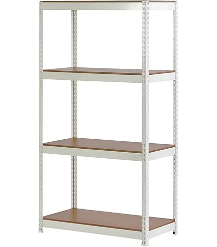 Amazon｜Home Rack ARASO スチールラック ホワイト 5段 高さ