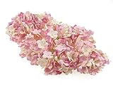 8pcs Big Faux Snowball Hydrangeaパターン花ハンドメイドDIY Makingの帽子頭飾りコスチュームオフィスパーティー装飾 ピンク FH52B
