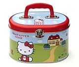 Hello Kitty House Oval Tin Train Case/ Sewing Box [並行輸入品]