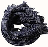 暖かい首輪のスカーフニースタッセルスカーフ女性秋冬、灰色