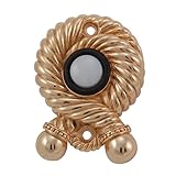 Vicenza Designs D4004 Equestre Rope Style Doorbell, Polished Gold by Vicenza Designs