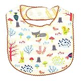 今治タオル もり 片面ガーゼ ベビータオル isso ecco (スタイ, イエロー)