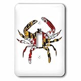 EvaDane – Signs – Maryland Crabフラグ。 – 照明スイッチカバー – シングルトグルスイッチ( LSP _ 193242 _ 1 )