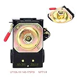 Lefoo Pressure Switch Control Air Compressor 140-175 Single Port Heavy Duty 26 Amp LF10A-1H-1-NPT1/4