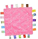 赤ちゃん安眠グッズタグタオルおもちゃ　卒乳応援グッズ　出産祝いギフト人気　夜泣き対策赤ちゃん泣き止むおもちゃ (ピンクシャボン) [並行輸入品]