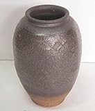 信楽焼き「焼締壺型花瓶」8009-11