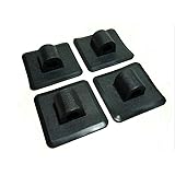 ゴムボート モーターマウント モーターブラケット アダプター ４個セット モーター パーツ アウトドア フィッシング 釣り 船外機 (ブラック)