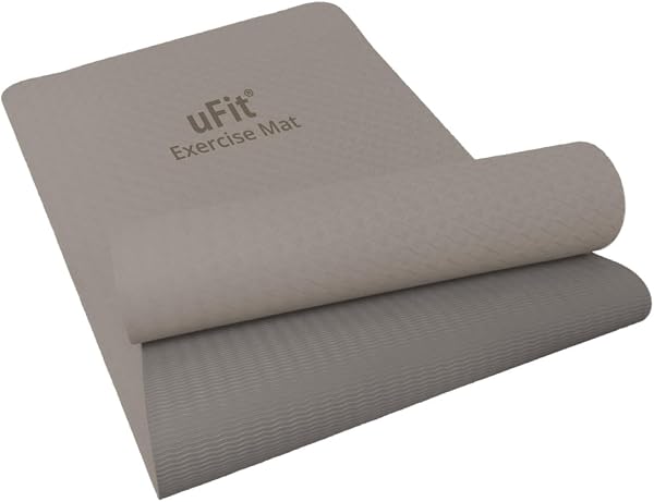 uFit Exercise Mat, Yoga Mat, TPE, 0.3 inches (8 mm), 2 Sizes, 72.0 x 24.0 inches (183 x 61 cm), 78.7 x 35.4 inches (200 x 90 cm), Thick, Wide, Large, Painless, Non-Slip, Cushioning, Soundproof