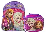 Disney Frozen Full Size Standard Backpack and Lunch Bag - Kids [並行輸入品]