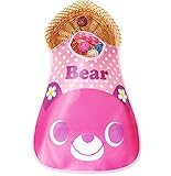 和福　ちゃん用　よだれかけ　防水 　スタイ 　1枚 (pink bear)