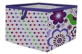 Bacati Botanical Storage Box, Purple, Large by Bacati