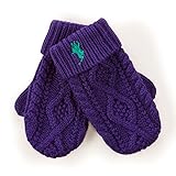 RalphLauren ラルフローレン　コットンニット 手袋　ミトン　サイズ6-9M (パープル)
