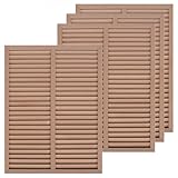igarden　アイガーデン　アイウッド人工木ラティス　Ｈ120×Ｗ90cm　ルーバータイプ4枚セット　ナチュラル