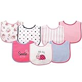 Luvable Friends 7 Piece Drooler Bibs with Waterproof Backing, Ladybug by Luvable Friends