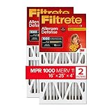 Filtrete Micro Allergen Defense Deep Pleatフィルタ、MPR 1000、16インチx 25-inch X 4インチ( 4 – 3 / 8インチ奥行、2 - Pack 16x25x4 NADP01-4IN-4 1