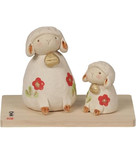 【新品】高岡銅器 日展作家 村田宏作 干支 置物 未 羊 金彩 桐箱 台座付 Amazon.co.jp: 置物 干支 十二支 未 (羊・ひつじ) 村田宏作 合金製