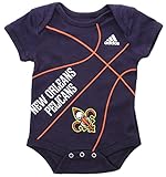NBA New Orleans Pelicans幼児「Fanatic」バスケットボールクリーパー、18ヶ月