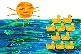 Marmont Hill Eric Carle 's 10 Little Rubber Ducksカバーキャンバス壁アート 24 by 16-Inch MH-ECARL-41-C-24
