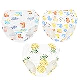 JIEYA 赤ちゃん幼児3パック品揃えコットントレーニングパンツ下着 (150(5～7歳), B)