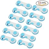 SKYCER 12個セット ドアロック　ストッパー　ベビーガード 子供 安全ロック 赤ちゃん いたずら防止 指はさみ 開閉禁止 ドアロック