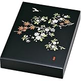 中谷兄弟商会 山中漆器 11.0加伏文庫 黒 春秋の詩33-4406