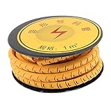 XDiscount ケーブル・マーカー　ケーブル・マーカー・ロール　 Lプリント　　イエロー　フレキシブル　2mの長さ　PVC
