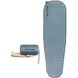 Naturehike エアーマット 自動膨張 キャンプ用 キャンプマット 厚手 超軽量490g アウトドア 車中泊マット テント泊 防水防潮 防災 四季使用可能 通気性に汗 が溜まらない 夏用 収納袋付き (ミイラ形-ブルー)