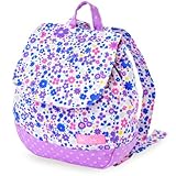 元気にお出かけベビーリュック フラワー模様のエアリーシャワー（ラベンダー） 1歳から ギフト 誕生日 出産祝い 日本製　B1605300