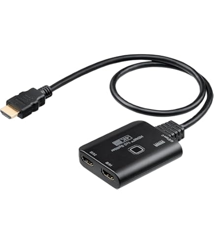 Amazon.co.jp: 【+HDMIケーブルセット】 エレコム HDMI分配器 4K 60Hz