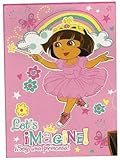 Dora the Explorer Ultra Soft Plush Throw Blanket Let's Imagine! [並行輸入品]