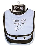 Trend Lab Jersey Message Bibs (Set of 3), Photo with Baby/Blue by Trend Lab [並行輸入品]